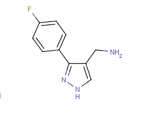 1-[3-(4-fluorophenyl)-1H-pyrazol-4-yl]methanamine(SALTDATA: FREE)